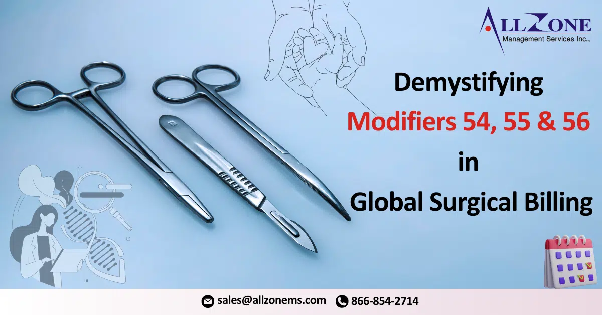 Surgery global period modifiers